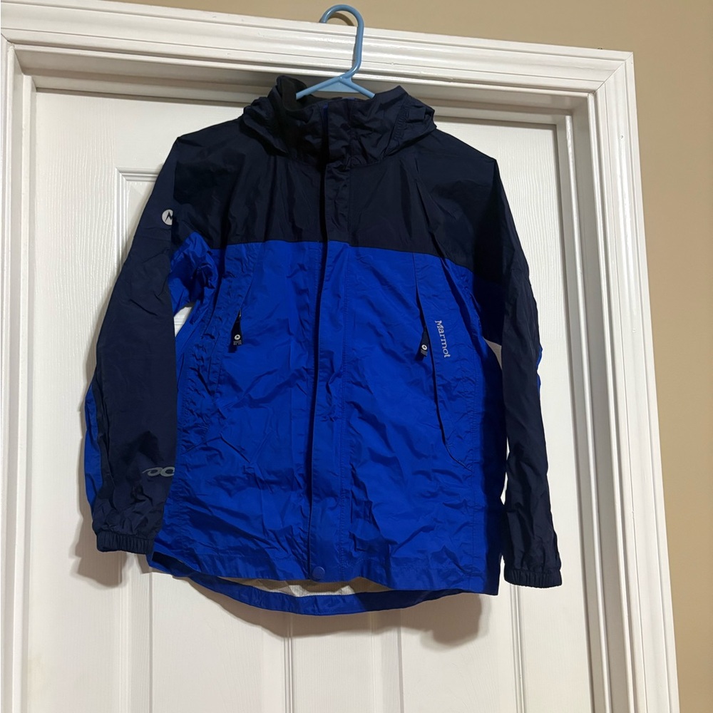 Marmot Kids Raincoat in Blue and Black